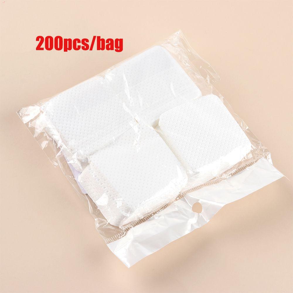 Bộ 200 Khăn Giấy Lau Móng Tay Màu Trắng