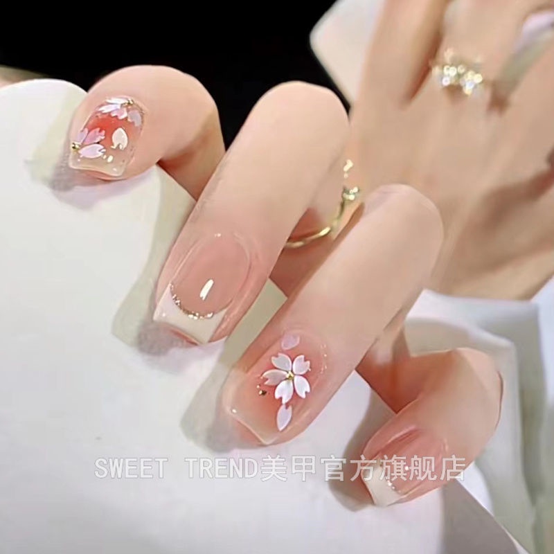 Túi kim sa trang trí móng tay nghệ thuật STZPRONAIL kiểu cánh hoa anh đào 3D thời trang