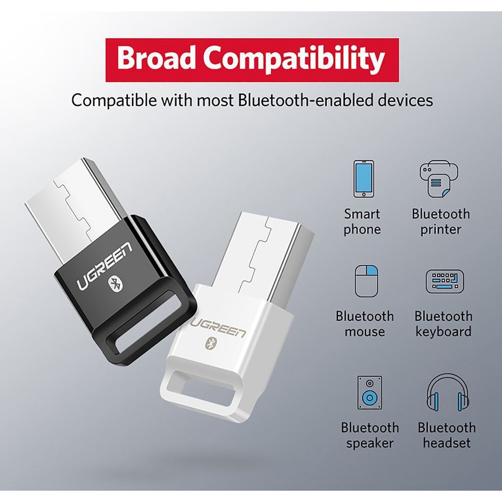 [Free sh từ 150k ] USB Bluetooth Ugreen 30524 màu đen Hưng Thịnh computer