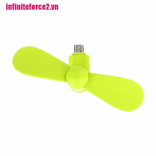 (Hot Sale) Quạt Usb Mini Làm Mát Không Tiếng Ồn Cho Điện Thoại Android - Bộ 2 Cái