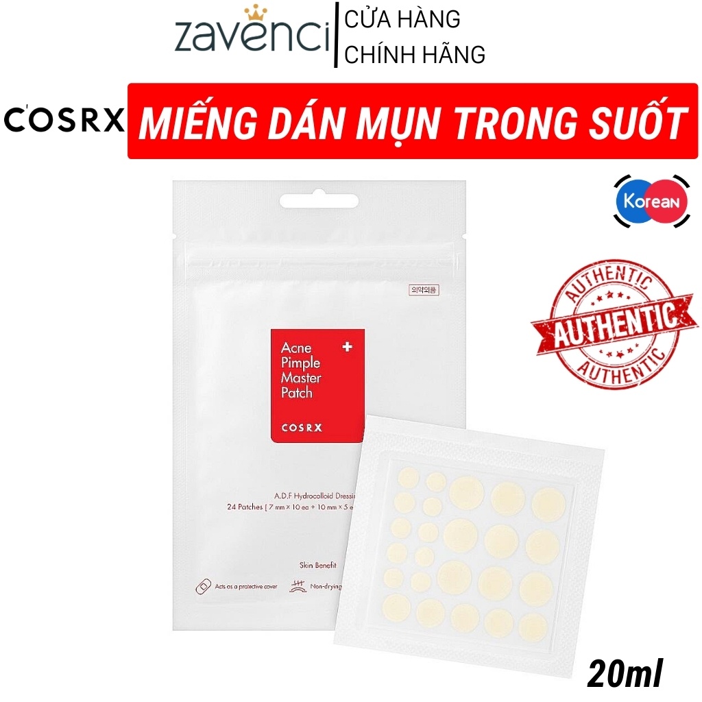 Miếng dán mụn Cosrx Acne Pimple Master Patch ngừa mụn 20ml - ZAVENCI Official