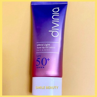 Kem chống nắng dành cho mặt và body Divinia ultra light tone up UV lotion spf 50