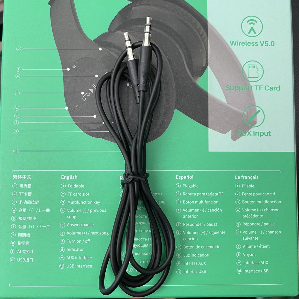 Tai nghe chụp tai Bluetooth Borofone BO8 headphone không dây, nghe nhạc 5 tiếng, hỗ trợ khe thẻ nhớ - Chính hãng