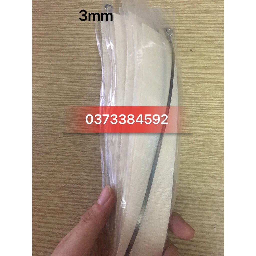 3 Dây hàn nhiệt 3mm dài 20cm ,Dây nhiệt và băng hàn màu trắng máy ép miệng túi máy hàn miệng túi PFS ĐỦ