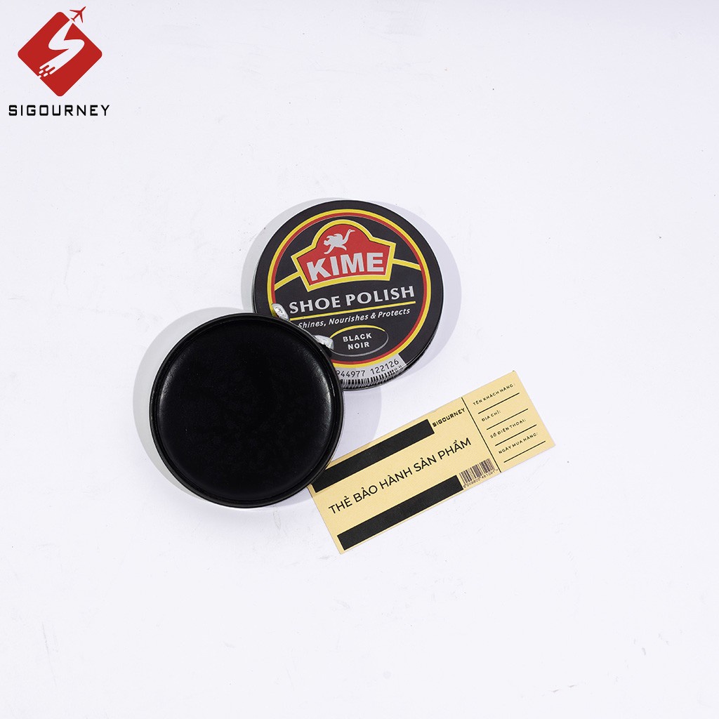 Combo Xi Đánh Giày KIME Và Bàn Chải Đánh Giày - Combo Vệ Sinh Giày Da Chuyên Dụng