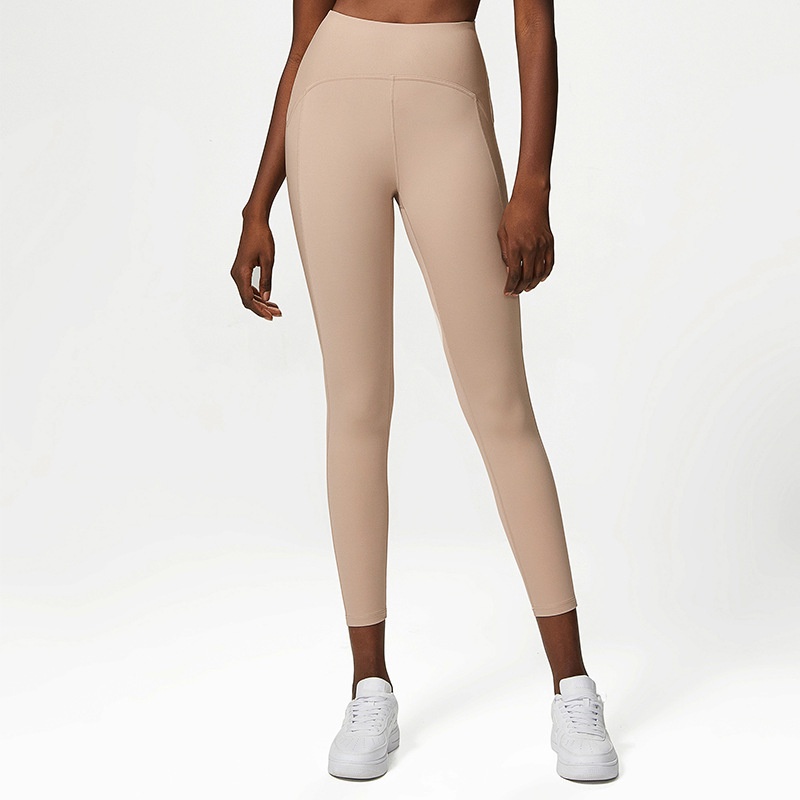 Quần Legging Thể Thao Cạp Cao Thêu Họa Tiết Cho Nữ c136