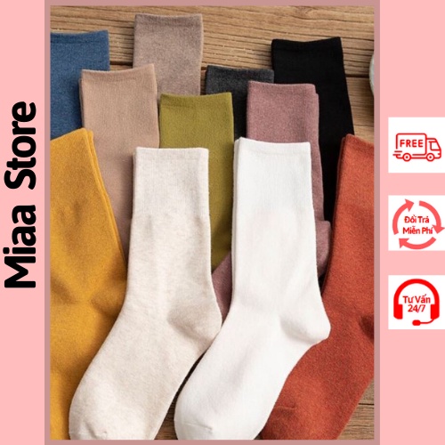 Tất nhún nữ cổ cao và cao cổ trắng đen nhiều màu, Vớ tất nhũn và gấu nữ cổ cao cổ thấp ngắn