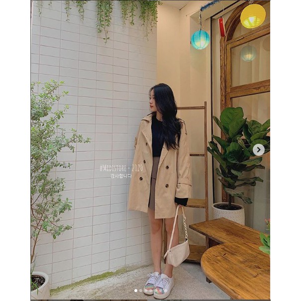 Áo Trend coat 8 cúc (596) (Ảnh/Video tự chụp)