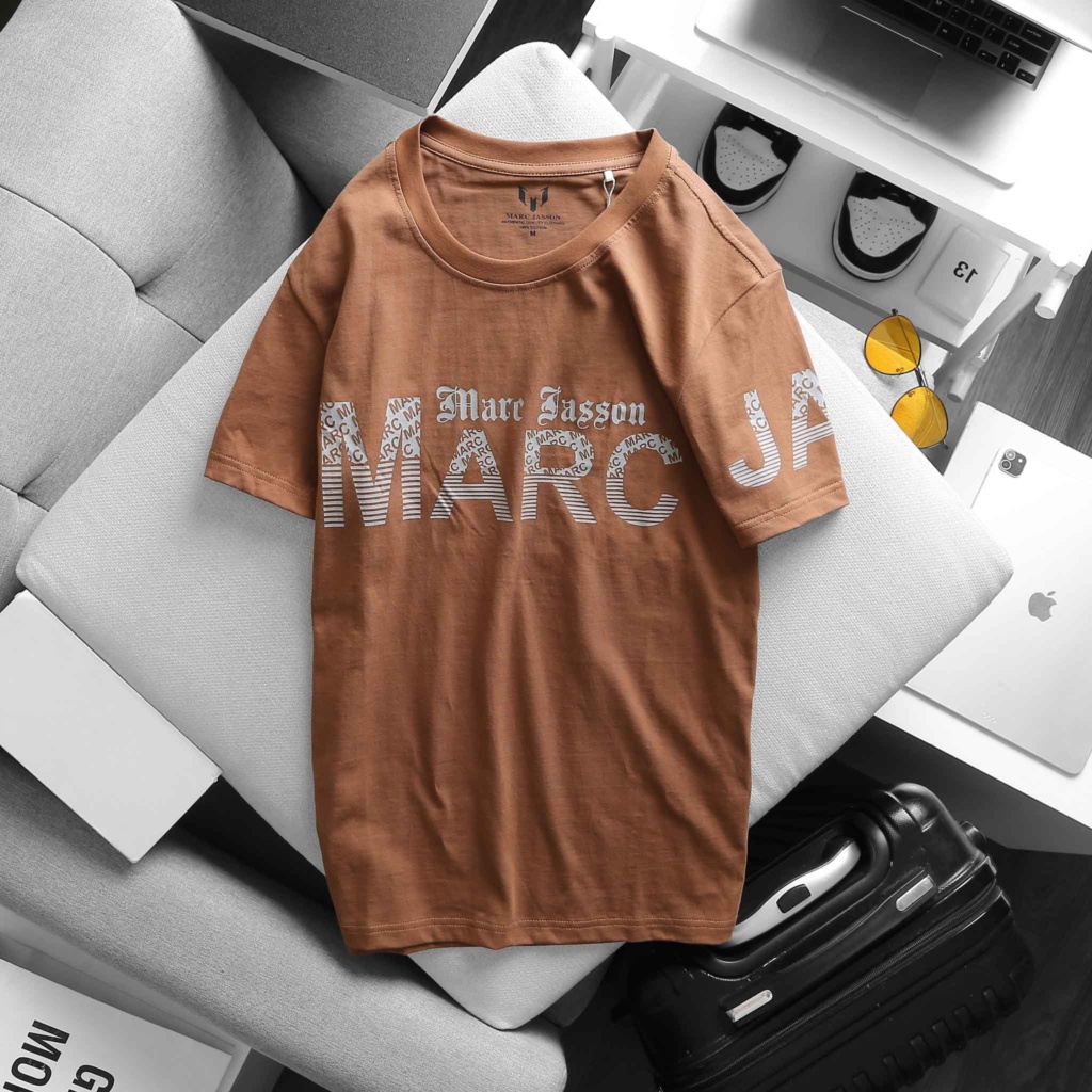 ÁO THUN NAM CỔ TRÒN - MARC IN TAY