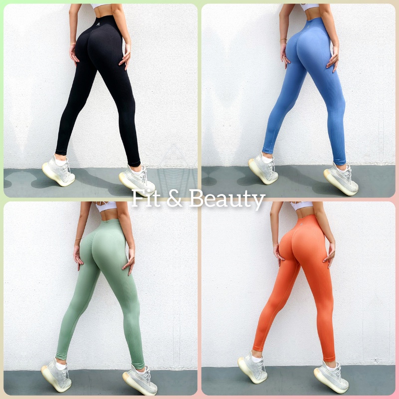 Quần chun mông tập gym nữ, quần tập legging nữ Naqiyah tabei chính hãng QCM05