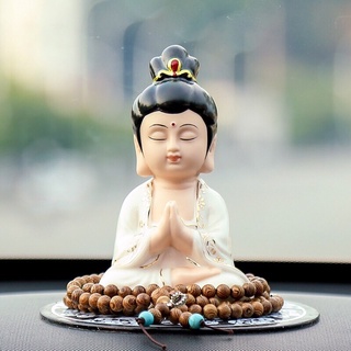 tượng phật bà quan âm gốm màu