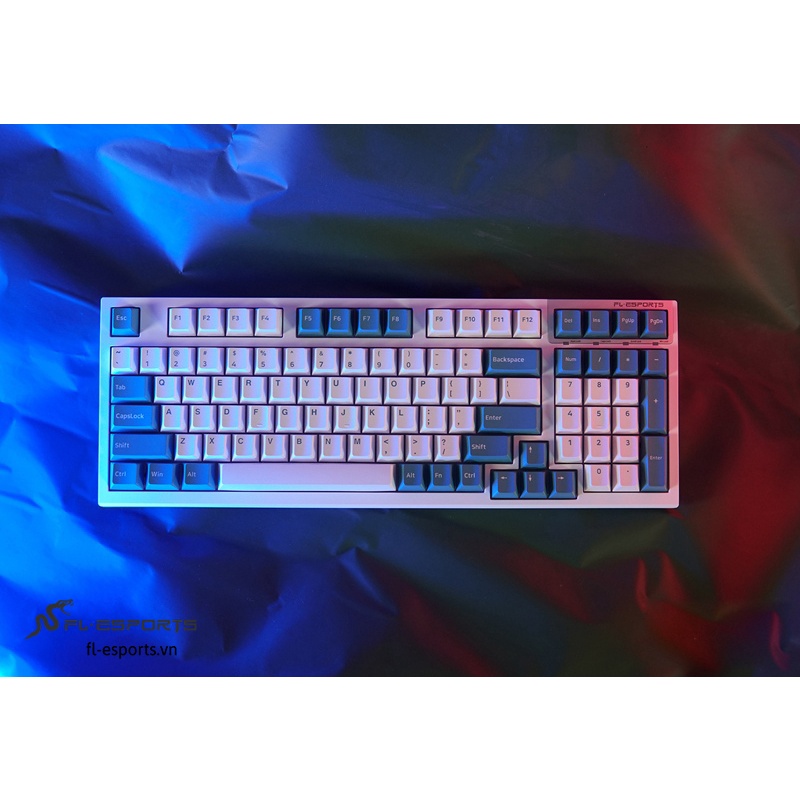Bàn phím cơ FL-Esports FL980CPS Aqua Green 1 Mode - Hàng chính hãng