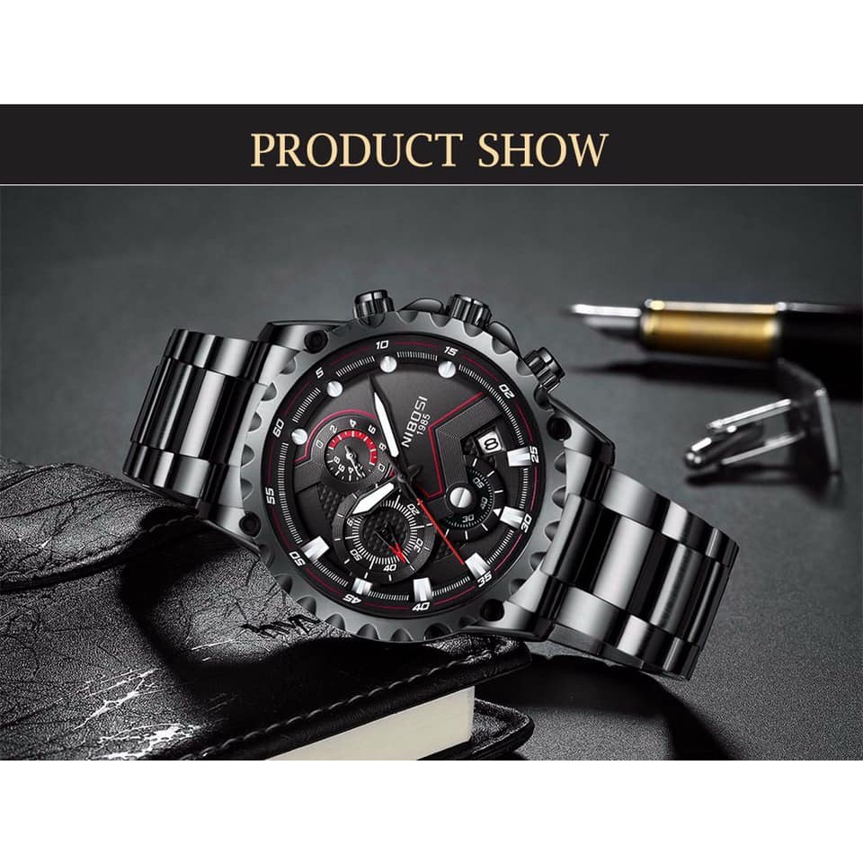 Đồng hồ Nam Nibosi 1985 ⚡FREESHIP⚡ FullBox, có 4 màu | BigBuy360 - bigbuy360.vn