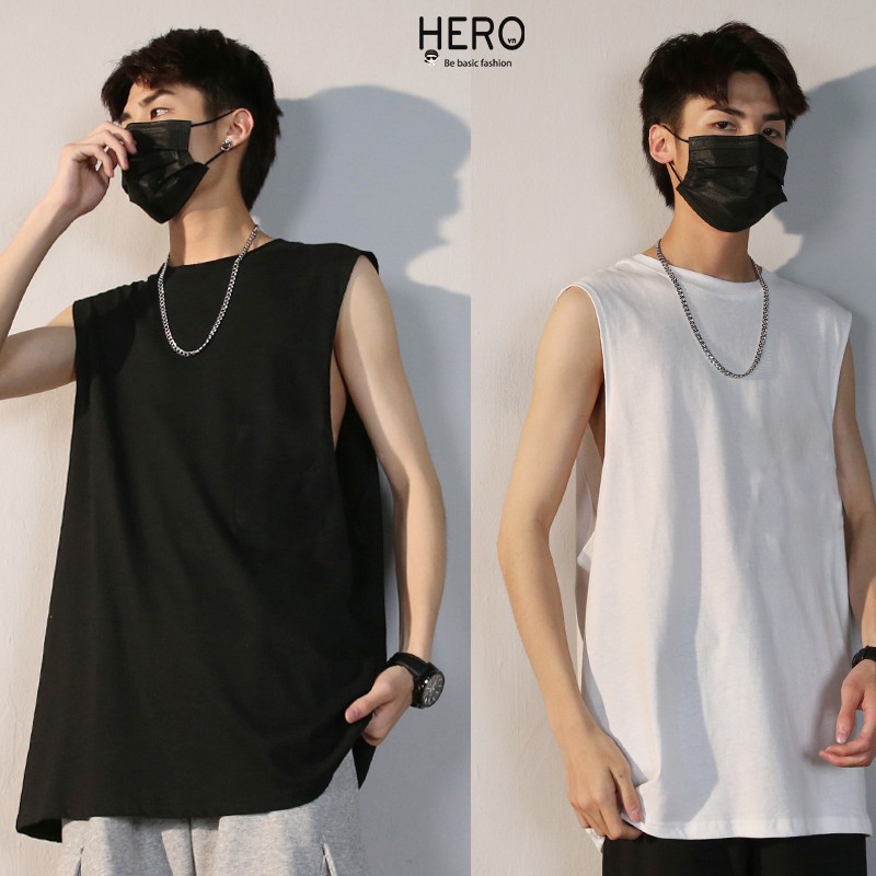 [100% COTTON] Áo Sát Nách Tanktop Unisex MrHero Form Rộng Trơn Outfits Năng Động Áo 3 lỗ Tập Gym Thể thao AP06 | BigBuy360 - bigbuy360.vn