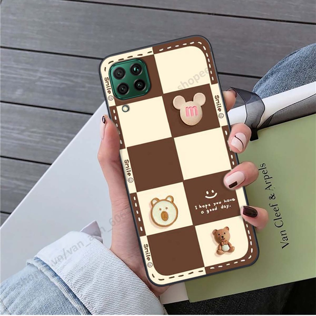 Ốp lưng Huawei Nova 7i hình gấu, kẹo dễ thương cute