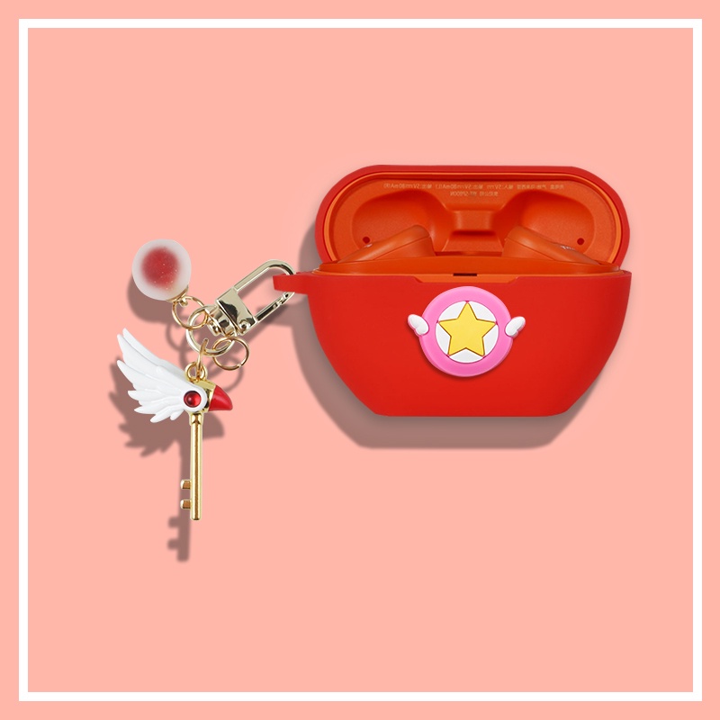 Sony WF-SP800N Case Cartoon Metal Magic Wand Cute Snoopy Pikachu Doll Keychain Pendant Silicone Soft Shell Sony WF-SP800N Bluetooth Headset Case Protective Cover Marvel Spiderman Thor Pendant Sony WF-SP800N Cover