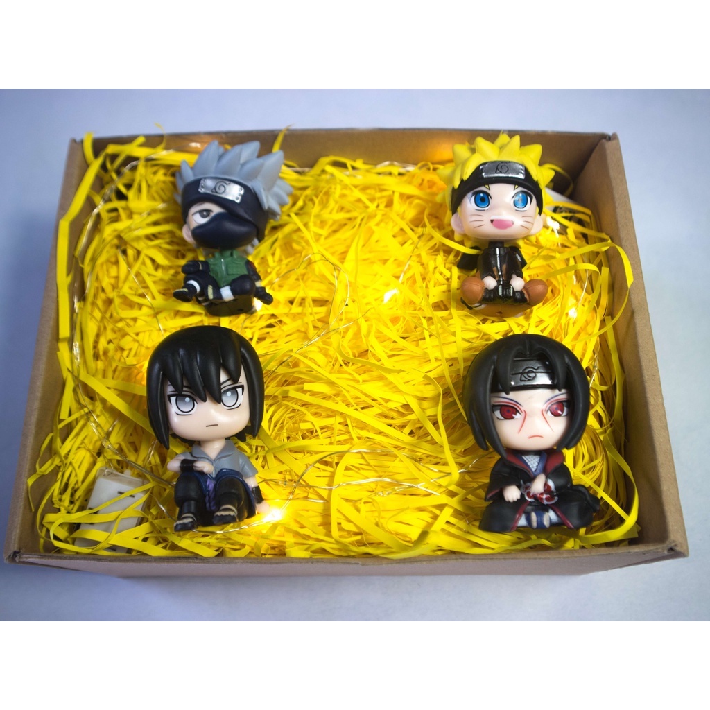 Quà Tặng Sinh Nhật, Hộp Quà Mô Hình Nhân Vật Naruto Chibi, Nhân Vật Anime Yêu Thích Của Các Bạn Nhỏ