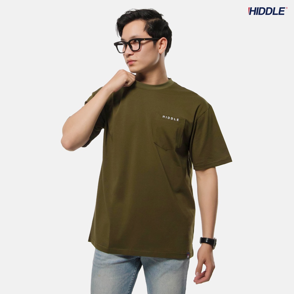 Áo thun nam cổ tròn tay ngắn chất mát có túi cao cấp HIDDLE HI Pocket vải cotton dày dặn, co giãn | H03-T3