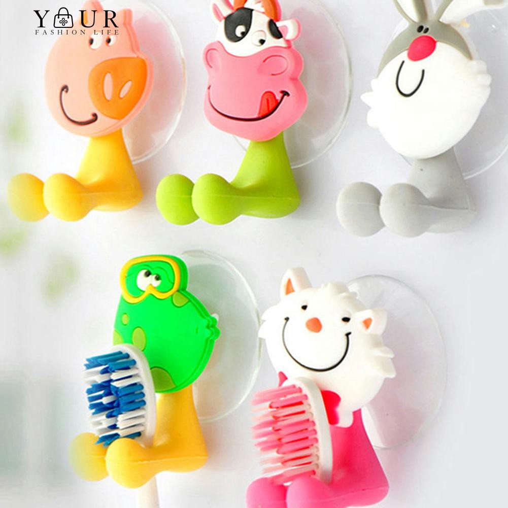 Giá Treo Bàn Chải Đánh Răng Hít Tường Hình Thú Hoạt Hình