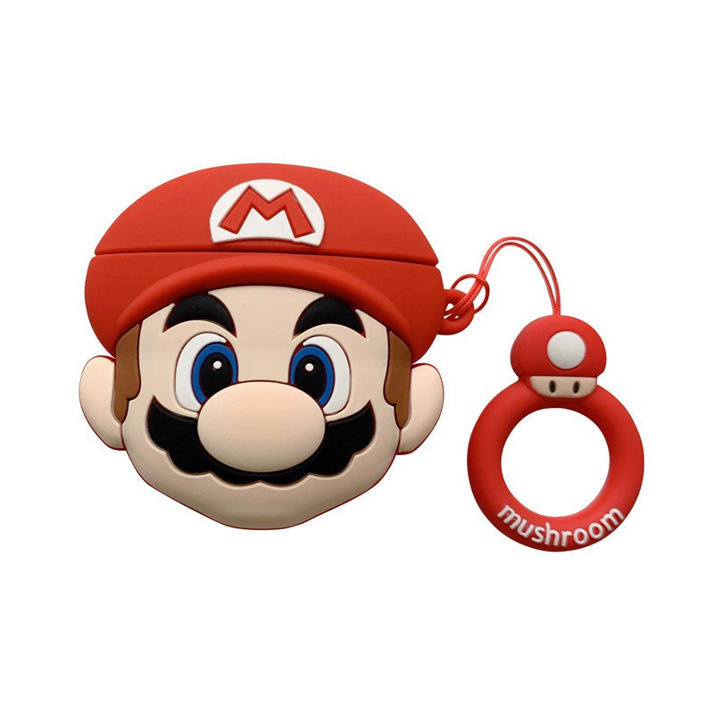 Case Vỏ Bao Airpod Đựng Tai Nghe Airpod 1 2  hình Mario chống va đập - Dino Case