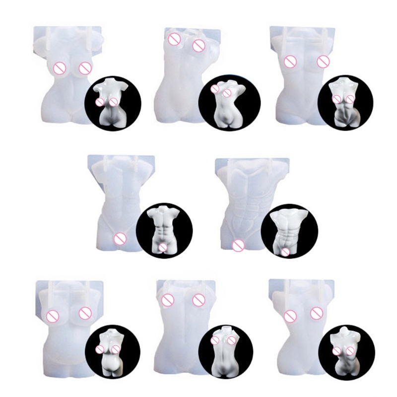 Khuôn Làm Xà Phòng Thủ Công Hình Cơ Thể Nhỏ 3D Bằng Nhựa Resin