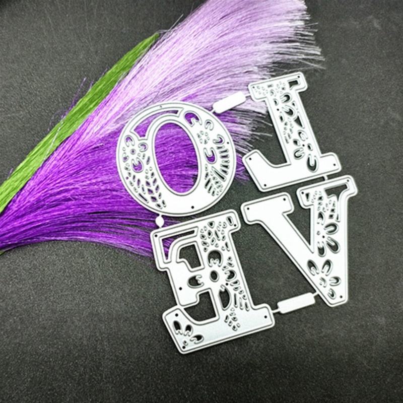 Khuôn Cắt Giấy Kim Loại Hình Chữ Love