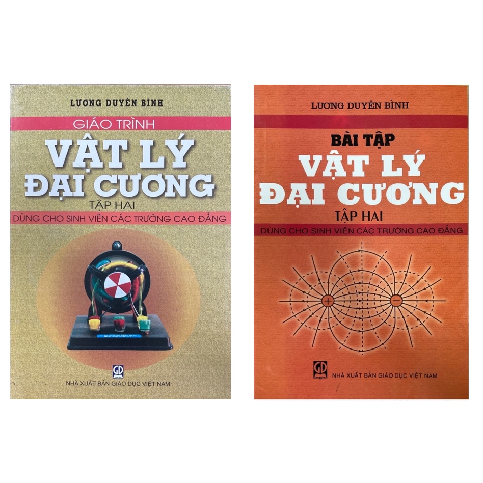 Sách - Combo Giáo Trình Vât Lý Đại Cương + Bài tập (Tập 2) (DN)