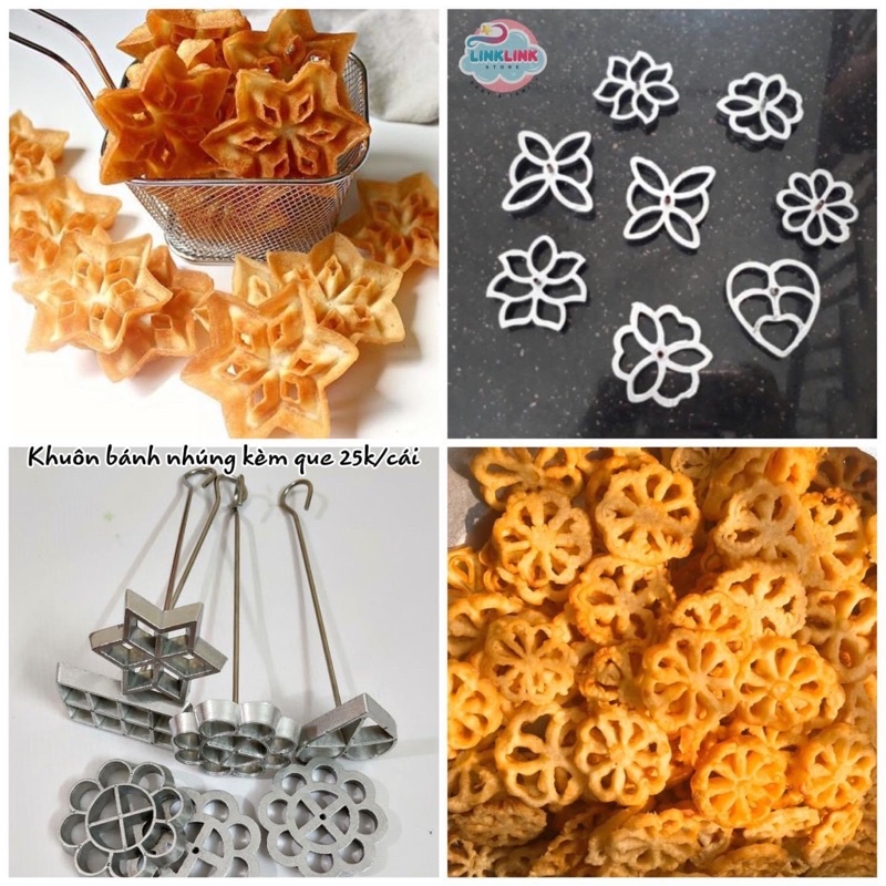Khuôn làm bánh nhúng bằng gang - chế biến bữa phụ ăn dặm