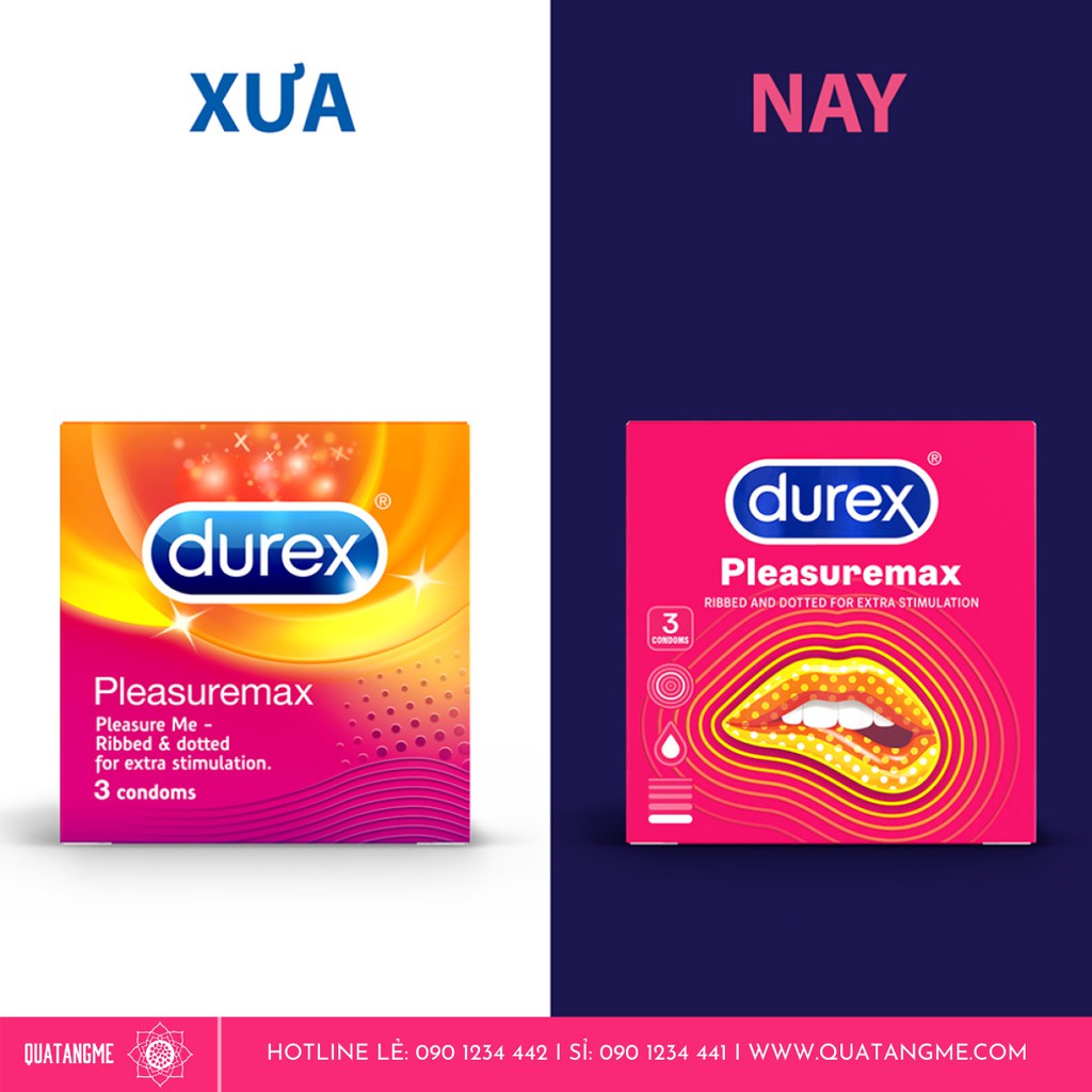 Hộp 30 Cái Bao Cao Su Durex Pleasure Me Condoms Mỏng Hơn, Có Gai