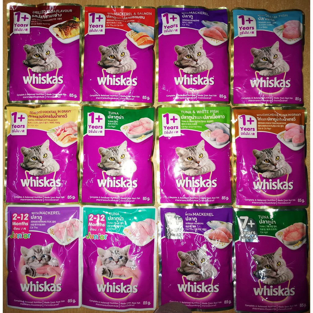 Gói Thức Ăn Pate Whiskas 85g Cho Mèo Con và Mèo Lớn