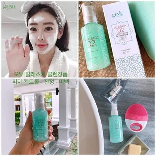 SỮA RỬA MẶT LÀM SÁNG DA, SE KHÍT LỖ CHÂN LÔNG OXY ALASKA GENIE 100ML CHÍNH HÃNG - 6201