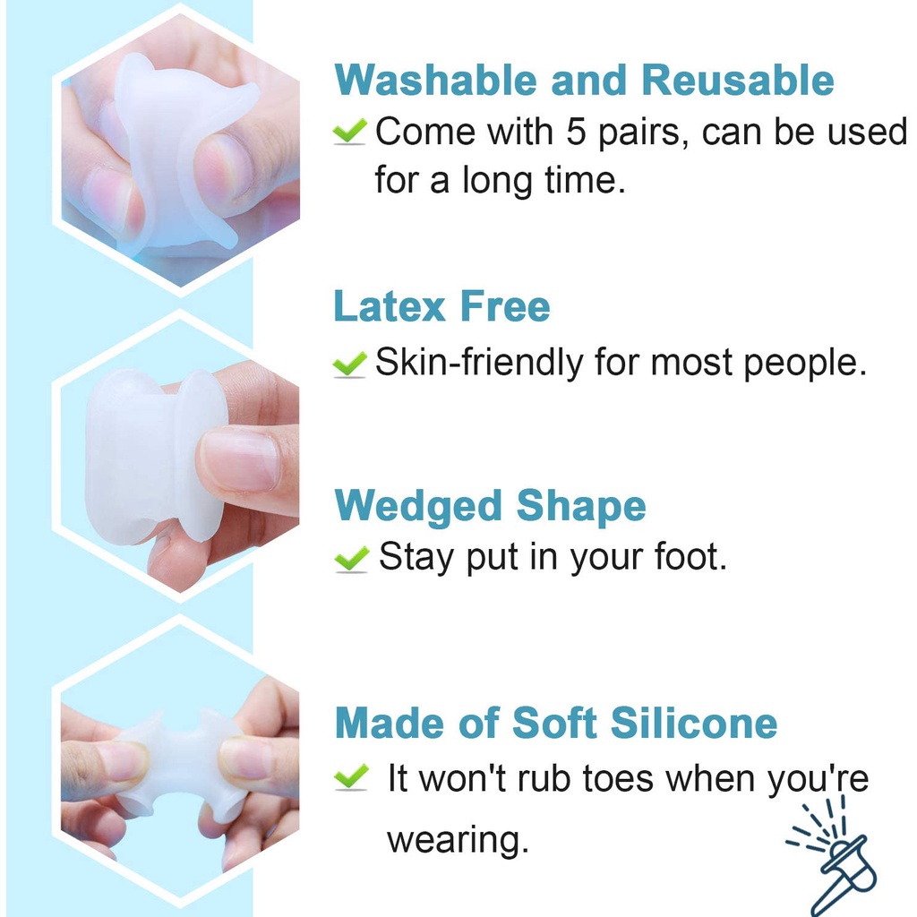 Dụng Cụ Tách Ngón Chân Để Giảm Đau Và Chỉnh Hình