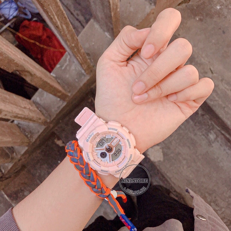 Đồng Hồ GS và baby hồng phấn dễ thương cá tính cho nữ