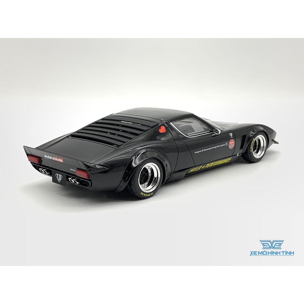 Xe Mô Hình LB-Works Lamborghini Miura 1:18 GTSpirit ( Đen )