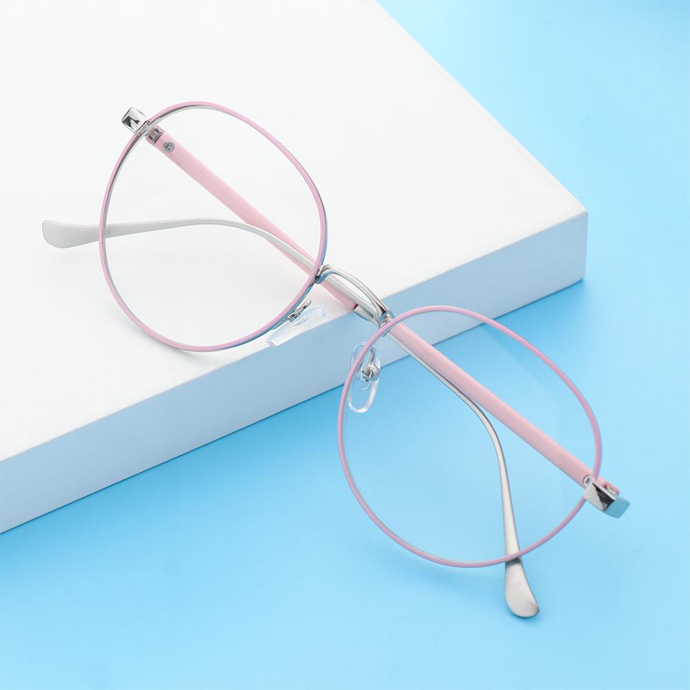 Mắt Kính Gọng Tròn Bằng Kim Loại Siêu Nhẹ Phong Cách Vintage Thời Trang