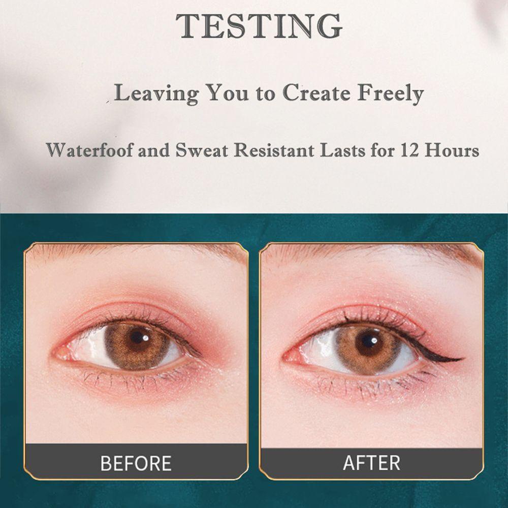 XIANTIN Bút Kẻ Mắt Dạng Lỏng Màu Đen Có Đầu Đóng Dấu Nhanh Khô Lâu Trôi Dễ Sử Dụng