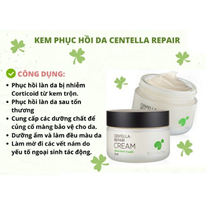 Kem Rau má phục hồi da Goodndoc Centenlla Repair Cream