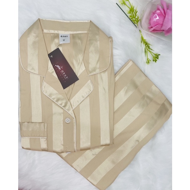 Đồ ngủ bộ lụa Latin (lụa pháp) quần dài, tay cọc cho nữ | BigBuy360 - bigbuy360.vn