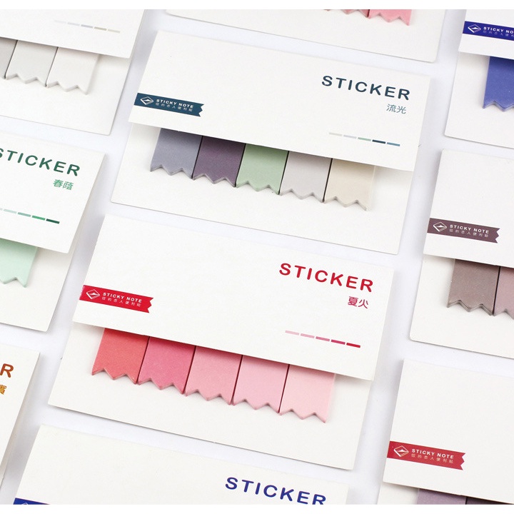 Set 100 Tờ Giấy Ghi Chú Họa Tiết Dễ Thương