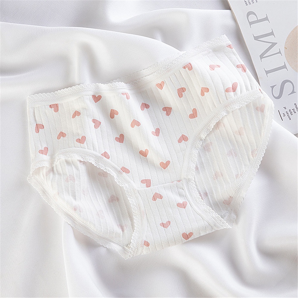 Quần Lót Cotton Đan Len Lưng Vừa Quyến Rũ Cho Nữ