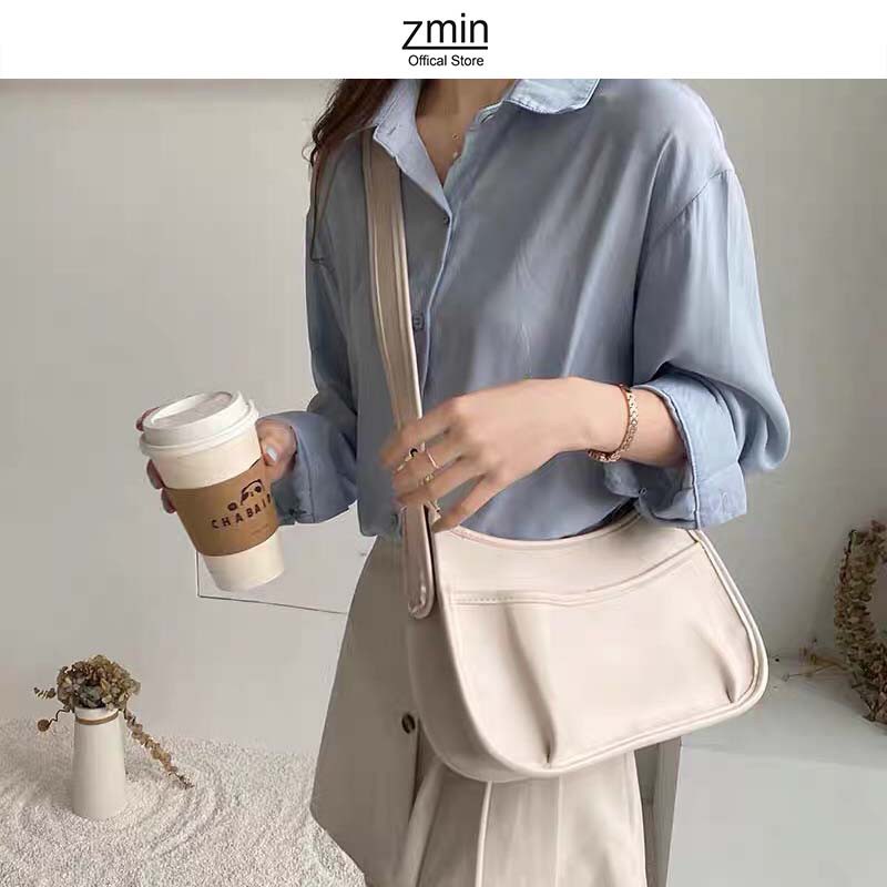 Túi đeo chéo da thời trang Zmin, chất liệu da cao cấp phong cách ulzzang - T066