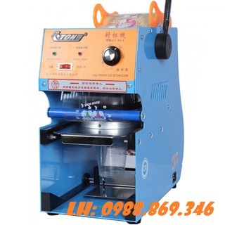 Máy dán miệng cốc, máy ép miệng ly, máy dập nắp cốc nước mía, trà sữa