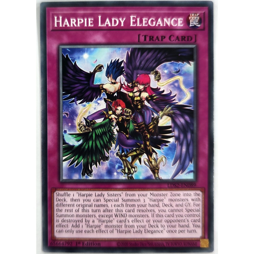 [Thẻ Yugioh] Harpie Lady Elegance |EN| Common