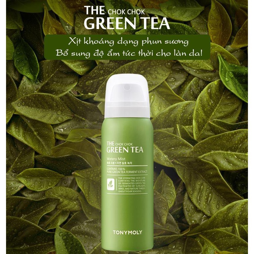 {THANH LÝ} Xịt Khoáng Trà Xanh Tonymoly The Chok Chok Green Tea 150ml