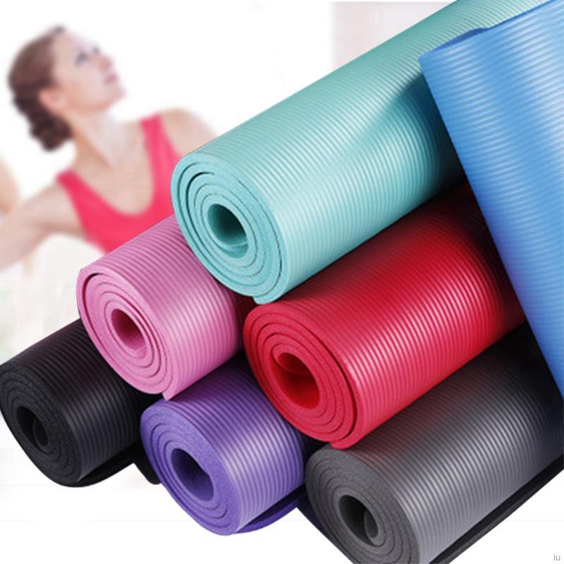 Thảm Tập Yoga Màu Trơn Dày 10mm