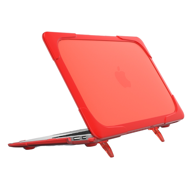 Bọc nhựa màu trong có chân chống bảo vệ cho Macbook Touch Bar A1706 A1708 A1989 Air 13 A1369 A1466 | BigBuy360 - bigbuy360.vn