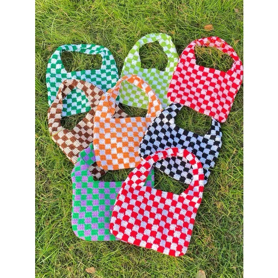 Túi Caro Len Handmade - Checkered Handbag