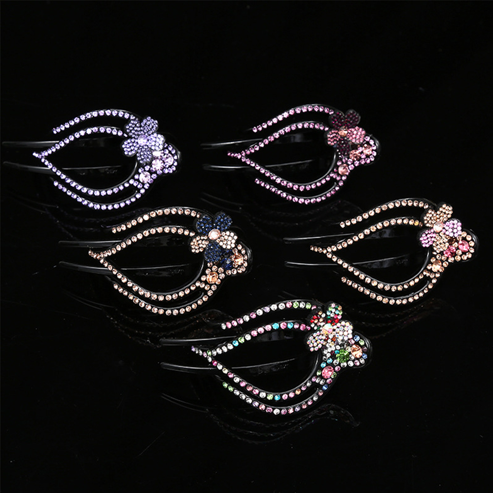 Kẹp tóc càng cua đính đá nhiều màu cho nữ