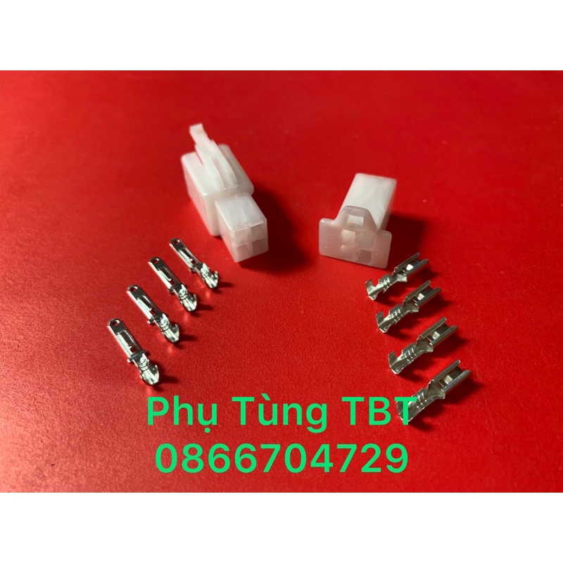 Bộ jack 4P 2.8 Xe máy (1 bịch/10 Bộ)