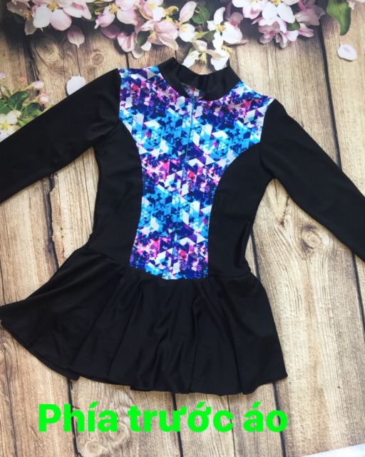 ĐỒ BƠI TAY DÀI NỮ KÍN ĐÁO HỌA TIẾT XINH XẮN THỜI TRANG | BigBuy360 - bigbuy360.vn